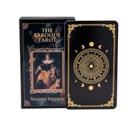 Générique Cartes de Tarot,78 Pièces avec Guide De Divination Accessoires De Jeu Et Significations | Cartes De Tarot pour Méditation Et Débutants | pour Fortune Amour Travail Aventure