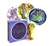 Générique Cartes de Tarot du Cercle de la Vie,Circle of Life Tarot Cards,Tarot Deck,Firend GameJouets de voyance