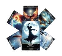 Générique Cartes de Tarot - Jeu Spirituel Portable, Trente Six Feuilles Papier, Guide de Vie Divination + Meditation, Materiel Carton Imprime - pour Debutants & Soiree Famille Amis Adolescents