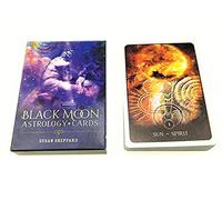 Générique Cartes de Tarot Oracle Astrologie Lune Noire,Black Moon Astrology Oracle Tarot Cards,Tarot Deck,Firend GameJouets de voyance