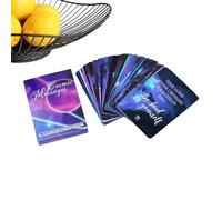 Générique Cartes de Tarot pour Débutants,42 Cartes De Tarot sur Le Thème De l'espace | Jeu Esthétique de Runes | pour Divination Fortune Travail Amour Halloween Adultes Cuisine École Méditation