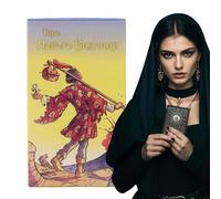 Générique Cartes De Tarot pour Débutants - Jeu de Tarot en Carton et en Russe,78 Feuilles Collectionnables pour Exploration Spirituelle et Activités de Groupe pour Adolescents Étudiants et Famille