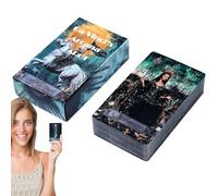 Générique Cartes de Tarot pour Les débutants | Deck des Cartes Aucun Manuel exigeant la Fortune intellectuelle raconter Jeux à breteting émotionnels insignent Toys Relations personnelles liées l'âme