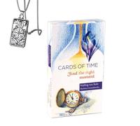 Générique Cartes du Temps : Trouvez Le Bon Moment Oracle - Pocket Edition, Cardstock, idéal pour Les débutants, Comprend Cartes et Collier