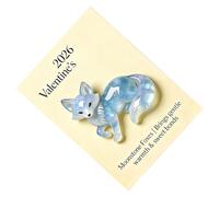 Générique Cartes En Acrylique - Ensemble Souvenir De Poche Pour La Saint-Valentin, Carte De Vœux Romantique De Style Animal Mignon, Étiquette Cadeau Mémoire | 3.15x3.94x0.39 Pouces Couples Datan