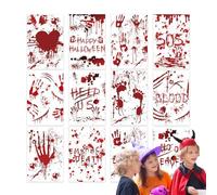Générique Cartes Halloween Décoration Effrayante Empreinte de Main en 12