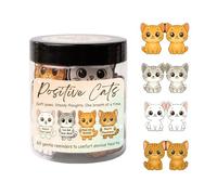 Générique Cartes Inspirantes | 60 Cartes Mignonnes D'Encouragement | Pot de Chat Motivant - pour Femmes Hommes Décor de Bureau Encouragement Pleine Conscience Soin de Santé Mentale