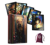 Générique Cartes Laser Lenormand Oracle,Lenormand Oracle Laser Cards,with Bag,Firend Game,Jouets de voyance