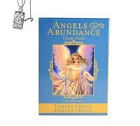 Générique Cartes Oracle Anges d'abondance - édition de Poche, Papier cuivre, idéal pour Les débutants, Comprend Cartes et Collier