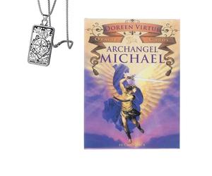 Générique Cartes Oracle archange Michael - édition de Poche, Papier cuivre, idéal pour Les débutants, Comprend Cartes et Collier