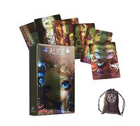 Générique Cartes Oracle d'Alice au Pays des Merveilles,Alice The Wonderland Oracle Cards,with Bag,Party Game,Jouets de voyance