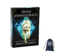 Générique Cartes Oracle des Animaux divins,Divine Animals Oracle Cards,with Bag,Card Game,Jouets de voyance