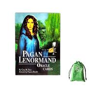 Générique Cartes Oracle Lenormand païennes,Pagan Lenormand Oracle Cards,with Bag,Firend Game,Jouets de voyance