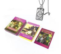 Générique Cartes Oracle Romance Angels - 11,5 x 8 cm, Anglais, pour débutants, y Compris Cartes Oracle et Collier de Tarot