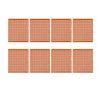 Générique Cartes PCB Pratique à Souder en Bakélite Lot de 8 15x18cm Orange Cuivre pour Expériences Électroniques Composants et Capteurs