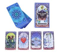 Générique Cartes Tarot - Jeu de société de Divination de 78 pièces,Jeu de Divination par Le Tarot,pour la Maison, Les Voyages, Les réunions, la Croissance personnelle, la réflexion, la