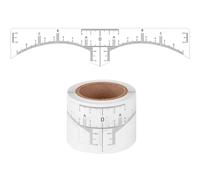 Générique Cartographe des Sourcils 50 Pièces Autocollants Transparents Plastique pour Maquillage Microblading Femmes Outil de Tracé Sourcils et Symétrie Visage