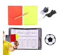Générique Cartons D'Arbitrage De Football - Sifflets d'Arbitre en Métal | Outils Portables Polyvalents pour Entraînement Football Coaching Matchs Adultes