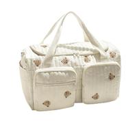 Générique Cartoon Bear Diaper Bag - Large Nappy Compartment Tote, Spacious Capacity Pouch with Style, Travel Carry Set with Comfort, Shopping Work Accessory, Storage Gear for House, Camping, Hospital