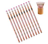Générique Cartoon Pencils - HB Anti Break Pencils with Erasers, 10 Pieces Fun School Supplies, Learning and Drawing, Home Classroom Sketching and Writing, Creative Party Favors for School Events