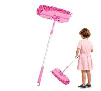 Générique Cartoon Pretend Play Cleaning Mop | Toy Mop | Detachable Telescopic Rotatable Funny for Boys Girls Early Childhood Housekeeping Role Play Education Household Kitchen