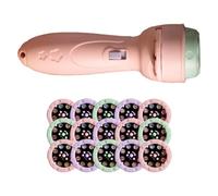 Générique Cartoon Projector Flashlight, 120 Image Projection Toy, Preschool Educational Torch Light for Childrens, Kids Over 18 Months, Fine Motor Skill Development, Green, Pink, Purple