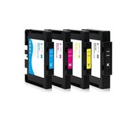 Générique Cartouche d'encre Compatible GC51 BK/55ml CMY/45ml, avec Encre de Sublimation avec Puce à Usage Unique, Compatible avec l'imprimante Ricoh SG 3210 3210DNw(1set)