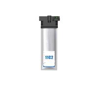 Générique Cartouche d'encre Jet Compatible T11C1 T11C2 T11C3 T11C4, Compatible for imprimante WF-C5390DW/WF-C5890DWF(E-11C2 Cyan)