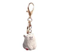 Générique Carved Bear Keychain - Wood 10x3cm | Wood Bear Keychain Keyring Clip Charm | Bears Keychains Toys School Bag Backpack Pendant Cute Bears Keychains for Kids Teens and Gift Giving
