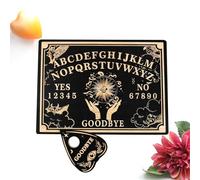 Générique Carven Board - Sun Pattern, Sun and Moon Black Divination Wood Boards, Engraved Boards, Carven Board Suns Pattern, Ouija Style | Wiccan Altar Supplies