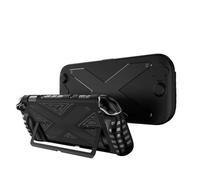 Générique Cas de Console pour Switch 2 NS2 All-Inclusive Protection Contre Les Gouttes Accessoires de boîtier à l'épreuve de poussière TPU Doux Protection complète du Corps (Noir)