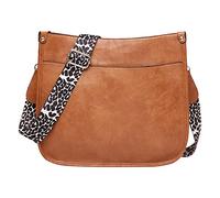 Générique Cas Pratique Droit femmes en cuir végétalien épaule seau bandoulière sac à main dames messager paquet Grands Cosmétiques Pour Femmes En Vrac (BW1, One Size)