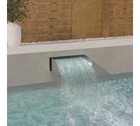 Générique Cascade avec LED 45x34x14 cm Acier Inoxydable 304,Décorations,Fontaines & bassins,Fontaines & cascades-148876