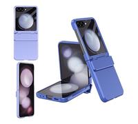 Générique Case for Samsung Galaxy Z Flip 7, Hinge+Screen Protector, Rugged Shockproof 360 Full Protective Phone Cover, Durable, Foldable(Blue)
