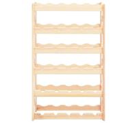 Générique Casier à Bouteilles pour 30 Bouteilles Pinède,Meubles, Armoires & Meubles de Rangement, Casiers à Bouteilles, Beige (Poids 3.9KG)