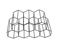 Générique Casier à vin empilable à 3 Niveaux, Support à vin 9 Bouteilles,Casiers à en métal | Casier à de comptoir en métal autoportant, 9 Supports de Bouteilles de, Support pour Bouteille d'eau