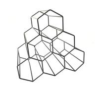 Générique Casier à vin Rouge casier à vin en nid d'abeille Support de Rangement, Artisanat, Support de vin Moderne à 6 Bouteilles présentoir à vin hexagone pour Couloir Maison,A