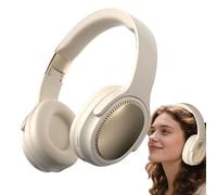 Générique Casque Audio Circum-aural - Pliable avec Coussinets Doux et Hypoallergéniques, Casque stéréo sans Fil Bluetooth - Pliable, Coussinets Hypoallergéniques pour Femme, Homme & Toute La Famille