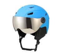 Générique Casque de Ski Intégré avec Lunettes Structure PC Confort Ajustable pour Hommes Femmes Polyvalent Convient pour Ski Snowboard Sports d'hiver, Bleu, M