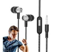 Générique Casque Intra-auriculaire - écouteurs câblés stéréo, équipement de Son équipé d'un Microphone, Haut-parleurs de câblage sans enchevêtrement | Effacer Un amplificateur de Basse, Accessoire d