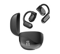 Générique Casque Oreille Ouverte - PC ABS 6x6cm | Écouteur sans Fil | Oreille Libre | Casque Conduction Osseuse USB Rechargeable 400mAh Sport Plein Air Écoute Mains Libres