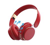 Générique Casque pour Le Travail Écouteur avec Son Stéréo | Écouteur Sans Fil Compact pour Téléphone Ordinateur Portable Jeux Salle de Sport Bureaux Maison et Collègues Rouge
