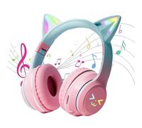 Générique Casque pour Oreilles de Chat - Casques Supra-Auriculaires sans Fil Pliables, écouteurs stéréo Confortables, Volume réglable, | Appareil Audio Parfait pour Tablette, Smartphone, ordin