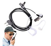 Générique Casque pour Talkie-walkie avec, Oreillettes pour Talkie-walkie,Écouteur Radio pour | Tube Acoustique caché, écouteur walkie pour Accessoires de de sécurité Portables