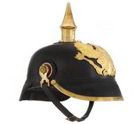 Générique Casque prussien Allemand Antique pour GN Noir Acier,Armes de Collection,0.81KG-286118