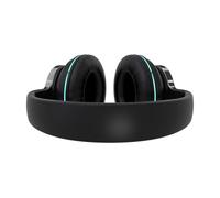 Générique Casque sans Fil avec éclairage LED Pliable et réglable Haut-Parleur Dynamique 40 mm Oreillettes Respirantes en Mousse Douce Compatible PC et Mobiles Noir Alimentation DC500