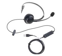 Générique Casque USB à réduction de Bruit, écouteurs à Oreille Unique pour, Ordinateur Portable, Casque USB Filaire, Casque d ' Ordinateur Portable pour Cours en Ligne
