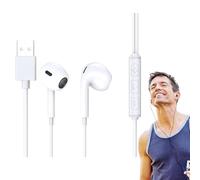 Générique Casque USB - Casque Intra-auriculaire USB C pour PC,Écouteurs/écouteurs/Casques filaires stéréo HiFi pour Musicien Audiophile avec