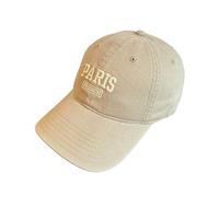 Générique Casquette Baseball Homme,Casquette De Baseball Pa RIS pour Hommes Et Femmes RéTro Sport en Plein Air Chapeau De Soleil DéContracté (Beige, One Size)