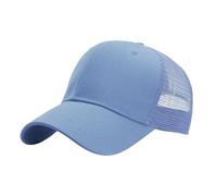 Générique Casquette de Baseball à 6 Panneaux, Design structuré et uni, Taille réglable (Light Blue, One Size)